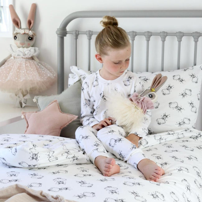 Thicket & Thimble Collaboration Hebe Hare Duvet Set